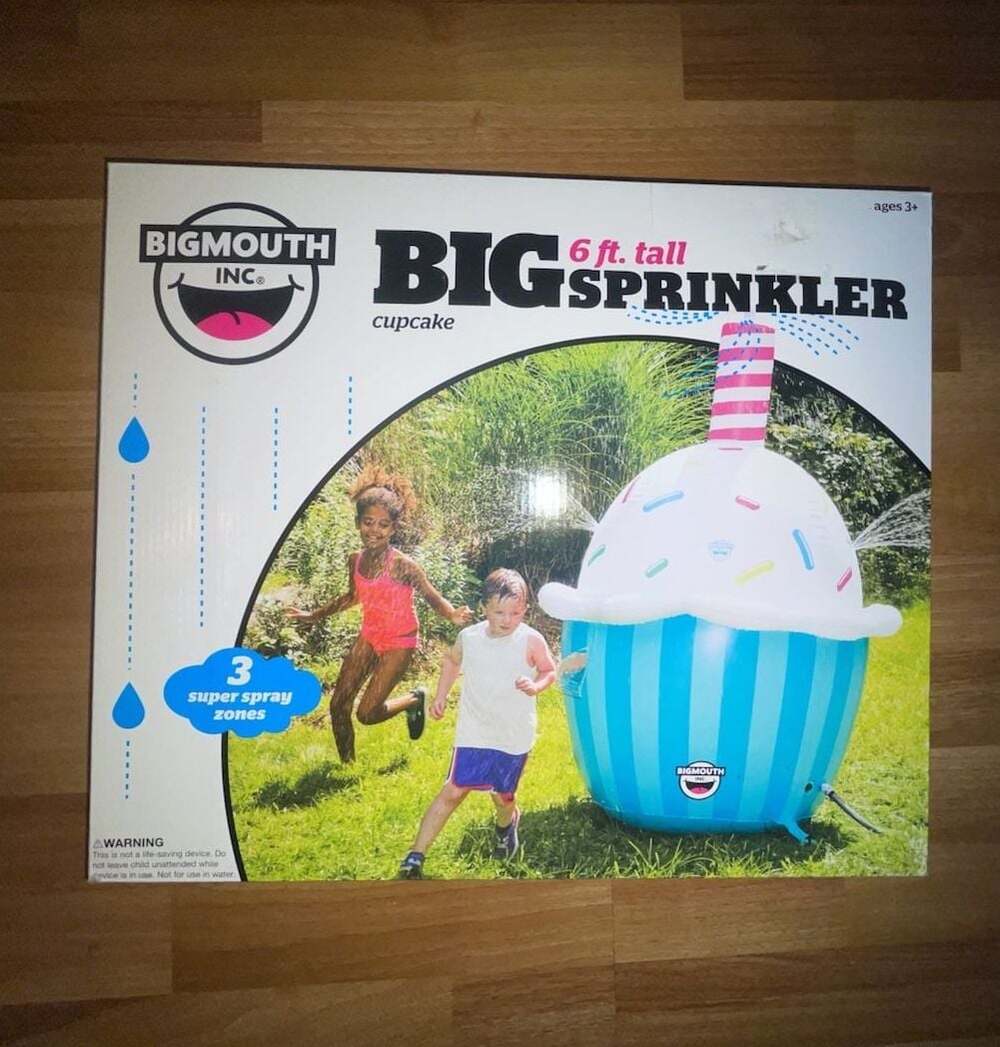 BigMouth Inc. 6 ft. Tall Cupcake Inflatable Sprinkler